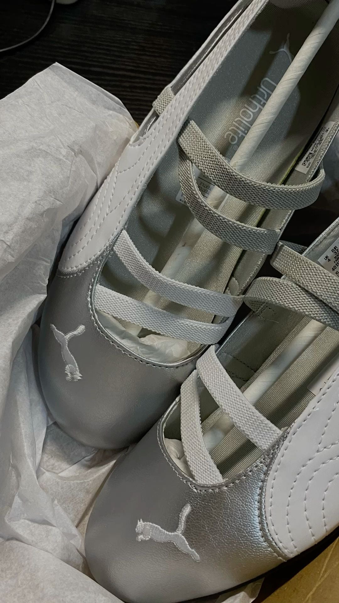 Ballet Spint - Silver/White