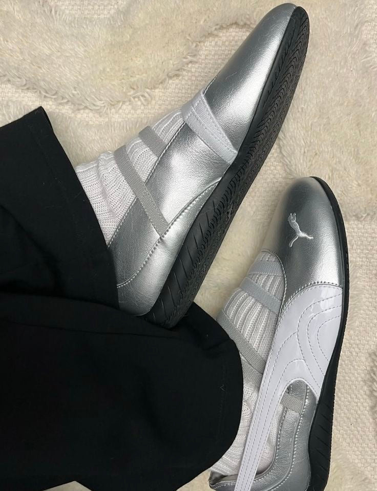 Ballet Spint - Silver/White